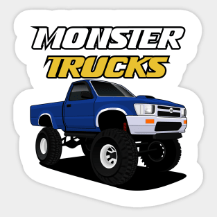 Monster Trucks - blue monster Sticker